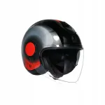 Avatud kiiver AGV Eteres Levanto must/hall/punane, suurus M