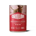 CARNILOVE koeramaksapasteet kalkuni-, hirveliha ja metssealiha sisaldusega, 400 g