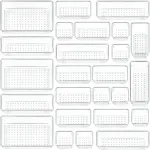 L&auml;bipaistvad kosmeetika sahtli organiseerijad, 25 tk komplekt