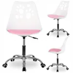 Laste ergonoomiline p&ouml;&ouml;ratav SPRINGOS valge/roosa tool