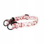 V&auml;ike koera kaelarihm, reguleeritav, 22&ndash;32 cm, kirsiv&auml;rvi, k&auml;sitsi valmistatud, Dual-Lock