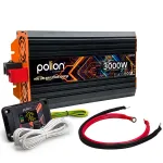 Polion 3000W auto pingemuundur, 24V/230V, puhta siinuslaine v&auml;ljundiga