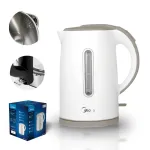 Midea elektriline veekeetja 1,7 l, 2200 W, valge, LED-iga, roostevabast terasest
