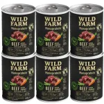 Koeratoit WILD FARM Monoprotein Beef, veiseliha, h&uuml;poallergeenne, 6 x 400 g