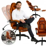 GRIND SLIM kontoritool jalamugavusega, helepruun samet