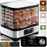 Puuviljade ja seenete kuivati Yoer 450W INOX taimeriga, 10in1, 6 alust, 9 lisataset