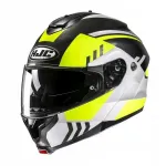 Motorratturi kiiver HJC C91N Kaon must/kollane, L suurus