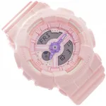 Naiste k&auml;ekell CASIO BABY-G BA-110AH-4AER, roosa, 10 BAR, sportlik rihm