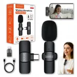 Juhtmevaba mini n&ouml;&ouml;pmikrofon USB-C-ga telefoni ja arvuti jaoks