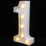 LED-valgusti numbrikuju sisustuseks