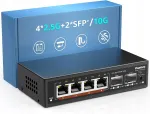 V&otilde;rgul&uuml;liti YuanLey, 6 porti: 4x2,5Gbps, 2x10Gbps SFP+, QoS, VLAN, IGMP-ga
