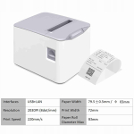 USB kviitungiprinter, traadita, seinale paigaldatav