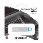 Kingston 64GB USB m&auml;lupulk, USB 3.0, valge