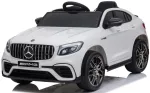 Lastele elektriauto MERCEDES BENZ GLC 63S, nahksadulaga, 4x4, pehmed EVA rattad