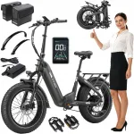 Kokkupandav elektriline linnajalgratas TTGO F6, 250W, 48V 18Ah, 25 km/h, 140 km, 20", 70 Nm