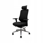 Kontoritool JAN NOWAK AXIS, must, ergonoomiline, p&ouml;&ouml;rleva kangakattega