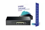 Strong SW5011POE+ PoE l&uuml;liti, 4 PoE+ Gigabit, 1 RJ45, 1 SFP, metallist
