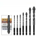 Puurikomplekt klaasile, plaatidele, keraamikale ja portselanile 3&ndash;12 mm, 7 tk, 1/4" kuuskantvarrega
