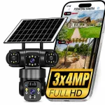 V&auml;line p&auml;ikese WiFi kaamera, kolm p&ouml;&ouml;rlevat HD objektiivi, 3x4MP