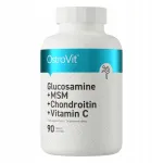 Liigeste toidulisand OstroVit Gl&uuml;koosamiin + MSM + Kondroitiin + C-vitamiin, 90 tabletti