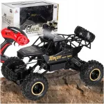 Raadio teel juhitav auto RC Rock Crawler 1:12, 4WD, metall, must