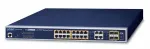 Planet 16-pordiline juhitav PoE+ gigabit switch (802.3at)