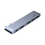 Multifunktsionaalne USB-C hub MacBook Pro/Air jaoks: HDMI, 2 USB-C, 3 USB