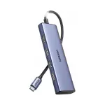 USB-C jaotus 6in1: HDMI, USB-A, SD/TF kaardilugeja, hall