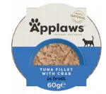 Applaws m&auml;rg kassitoit 60 g, tuunifilee ja krabiliha puljongis