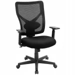 Kontoritool SONGMICS, must, ergonoomiline, v&otilde;rgust seljatugi, kuni 120 kg
