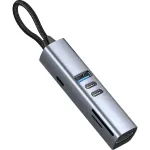 USB-C jagaja Mobile Origin 7-in-1, 100W, 4K/30Hz, 3&times; USB-C 5Gb/s, SD/microSD