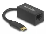 V&otilde;rguadapter USB-C RJ45, 1 Gb/s, must, Delock 65904
