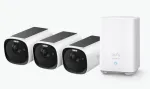 Eufy Security eufyCam E40 p&auml;ikeseenergia v&auml;liskaamera 2K, komplekt 3+1