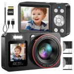 Digitaalne kaamera 4K 64MP, 18x suum, 64GB kaart, salvestusfunktsioon