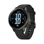 Garmin Venu 4 41 mm must nutikell silikoonrihmaga