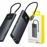 USB jagaja Baseus Metal Gleam Series II 10-in-1, must