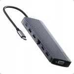 USB-C hub Anker A8389, 14 porti, 80W, 5Gbps, 2&times; 4K HDMI, VGA
