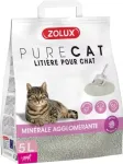 Kassi liiv ZOLUX PURECAT, mineraalne, l&otilde;hnaga, antibakteriaalne, 5 l