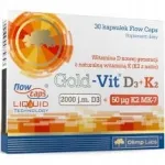 Toidulisand Olimp Gold-vit 2000 mg D3 + K2, 30 kapslit
