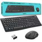 LOGITECH MK295 traadita klaviatuur ja hiir, vaikne