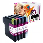 BROTHER LC985 tindikassetid, 4 tk, sobivad DCP-J140W, DCP-J125, DCP-J315W