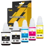 Tindikomplekt GI-490 XL, 5 tk, Canon Pixma G1400/G1411/G2400/G2411/G3400/G3411/G4411