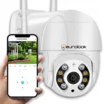 V&auml;lise WiFi IP kaamera, p&ouml;&ouml;ratav, 3 MP, Full HD, valge