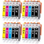 Tindikassetid Canon PGI-570 XL, 20 tk, sobivad PIXMA MG7750, MG6850, MG5750 printeritele