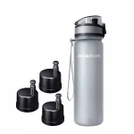Veefiltriga pudel Aquaphor City kolme filtriga, hall