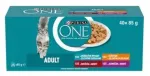 Purina ONE m&auml;rg kassitoit, 40 x 85 g, erinevad maitsed