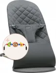 Laste kiigutatav tool BABYBJORN BLISS, antratsiithall, m&auml;nguasjaga