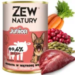 Koerte konserveeritud toit veiselihaga, 400 g, Zew Natury, kutsikatele