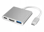 Adapter 3in1 HUB USB 3.0 / USB-C / HDMI 4K (4862)