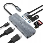 USB-C hub oditton 9-&uuml;hes, multifunktsionaalne adapter